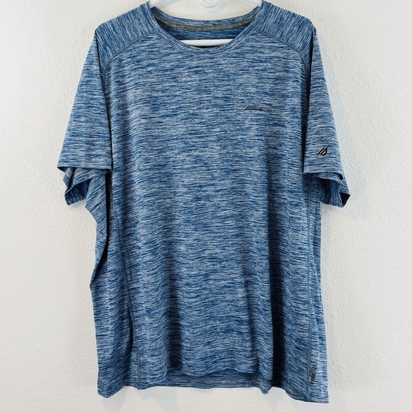 Mens 2XL Eddie Bauer Resolution T-Shirt Sapphire Short Sleeve Moisture Wicking‎ - Picture 1 of 7